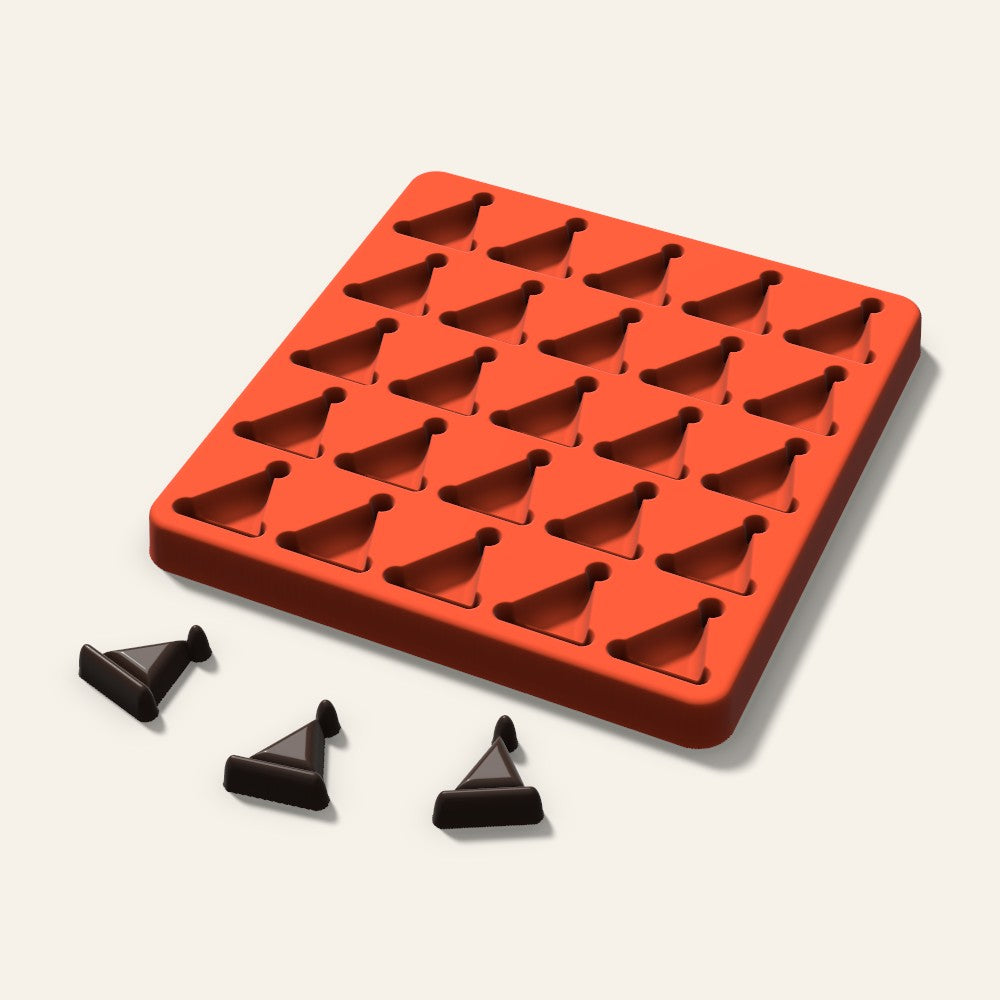 Santa Hat Candy Mold, 1 Inch, 25 Cavity, 3D render