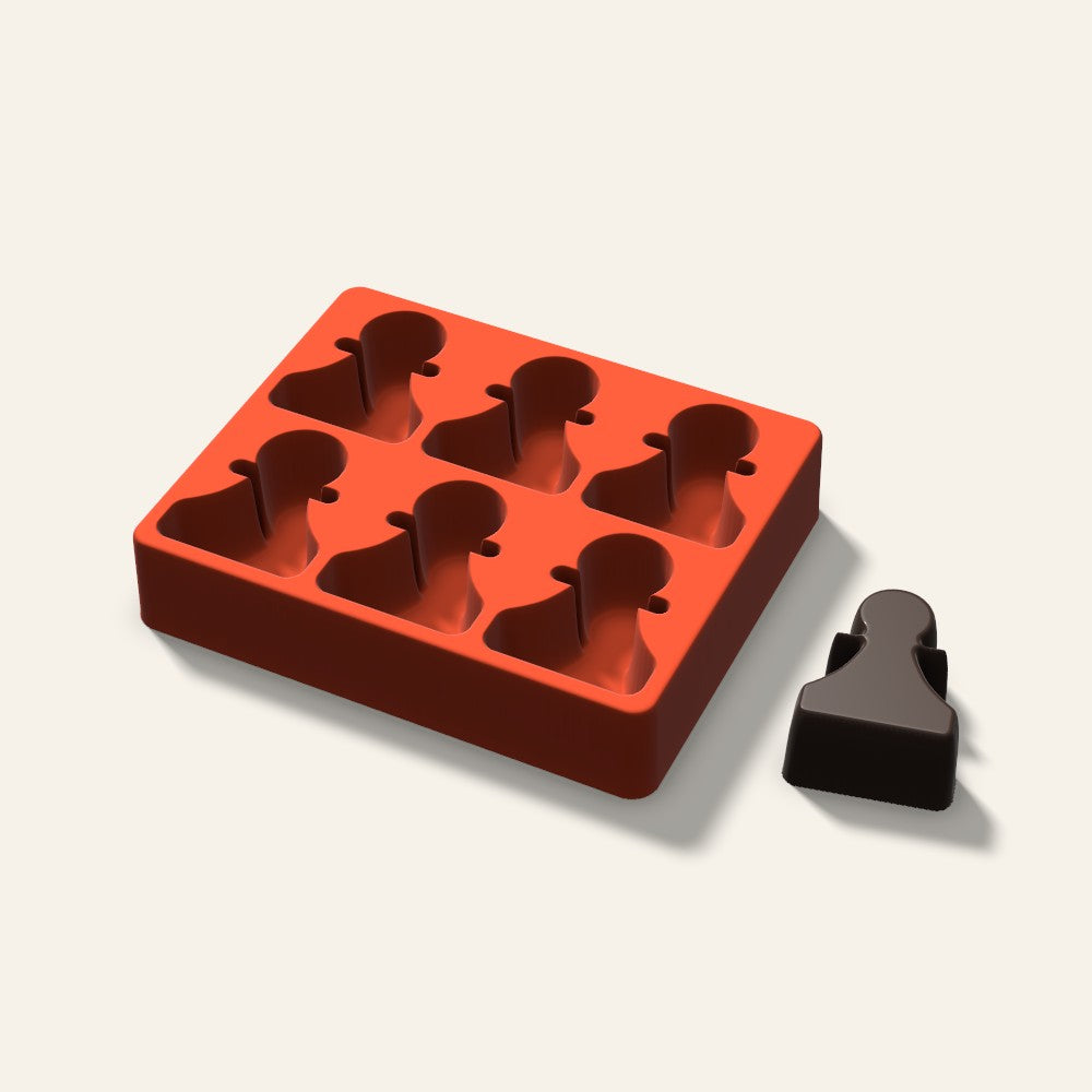 Chess Pawn Mini Cake Mold, 2.5 Inch, 6 Cavity, 3D render