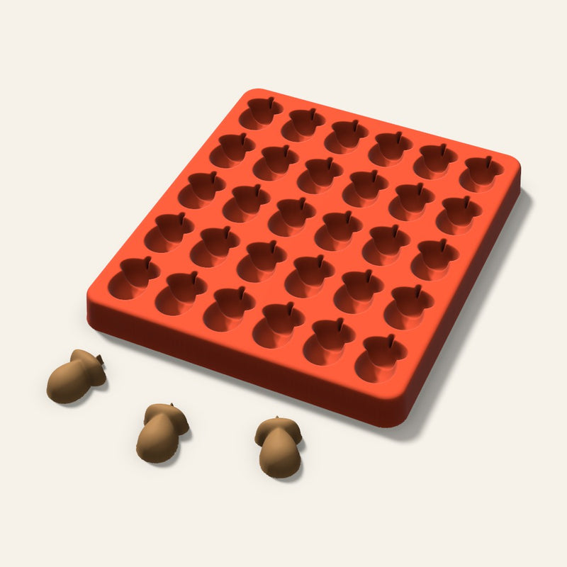 Acorn Pet Treat Mold, 1 Inch, 30 Cavity