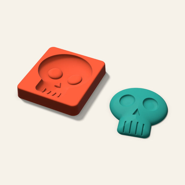 Skull Freshie Mold, 3.5 Inch, 3D render