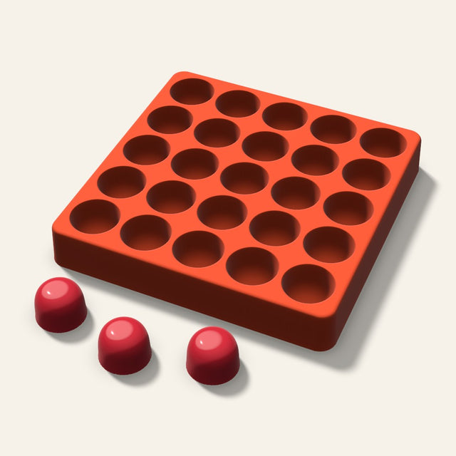 Gumdrop Candy Mold, 1 Inch, 25 Cavity, 3D render