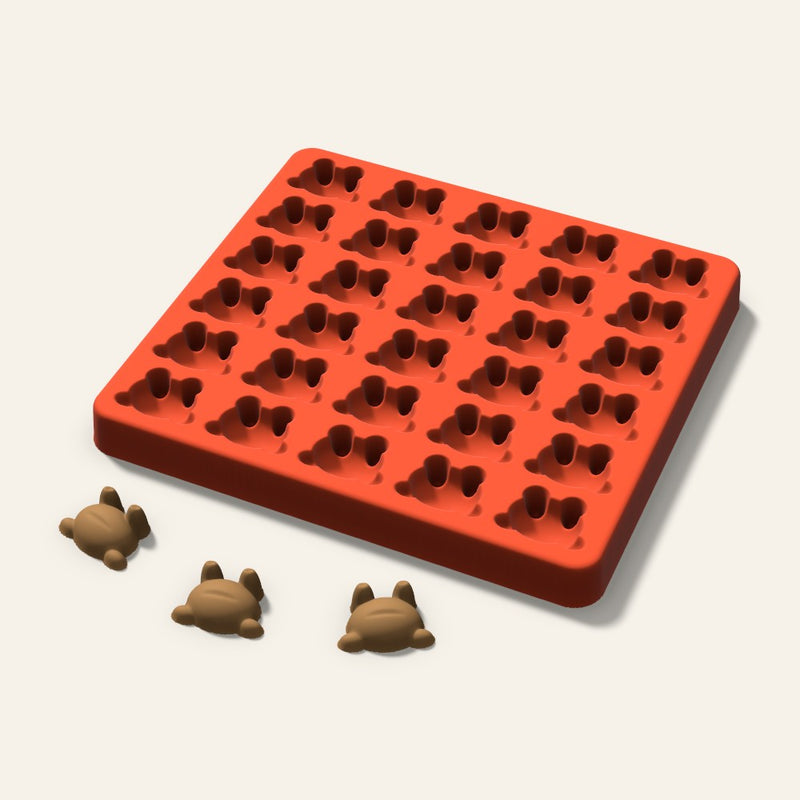 Frog Pet Treat Mold, 1 Inch, 30 Cavity