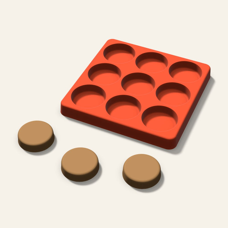 Round Pet Treat Mold, 1.5 Inch, 9 Cavity