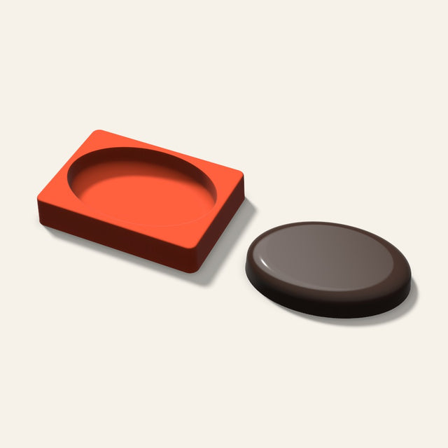 Giant Oval Tall Mold, 6 Inch, 3D render