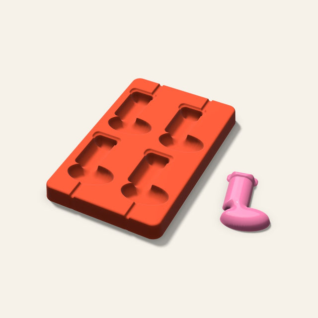Stocking Lollipop Mold, 2.5 Inch, 4 Cavity, 3D render