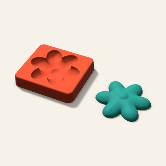 Blossom Freshie Mold, 3 Inch, 3D render