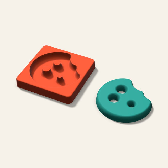 Cookie Bite Freshie Mold, 4 Inch, 3D render