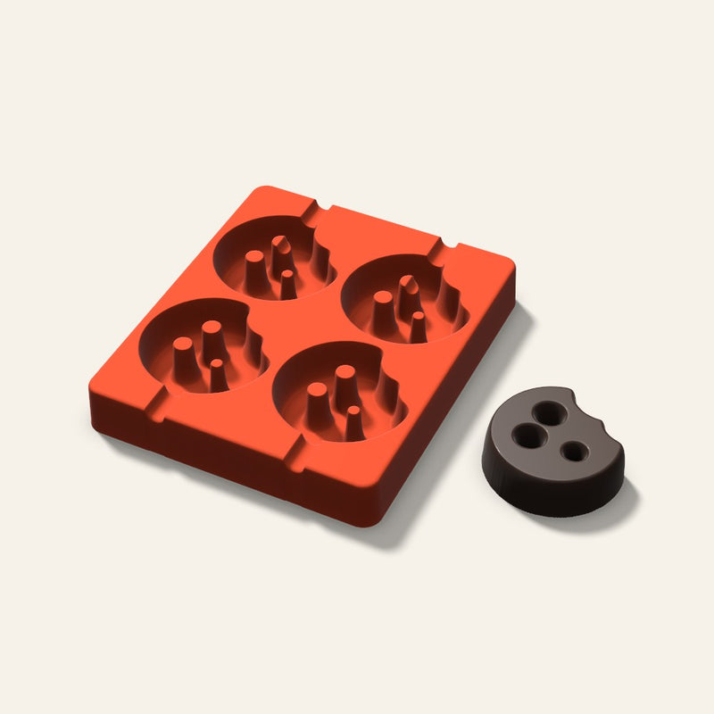 Cookie Bite Cakesicle Mold, 2.5 Inch, 4 Cavity