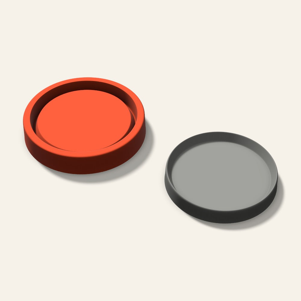 Round Trinket Dish Mold, 5 Inch, 3D render