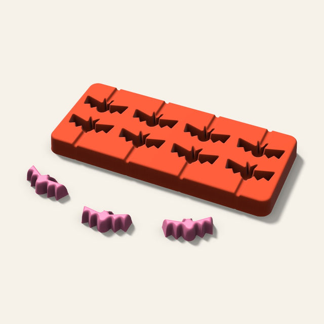 Bat Lollipop Mold, 1.5 Inch, 8 Cavity, 3D render