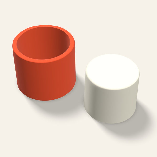 Pillar Candle Mold, 3.5 x 3 Inch, 3D render