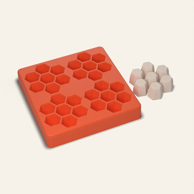 Honeycomb Soap Mold, 4 Cavity, 3D render