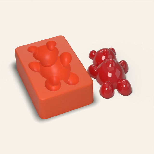 Jumbo Gummy Bear Mold, 4 Inch, 3D render