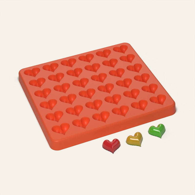 Mini Heart Gummy Mold, 36 Cavity