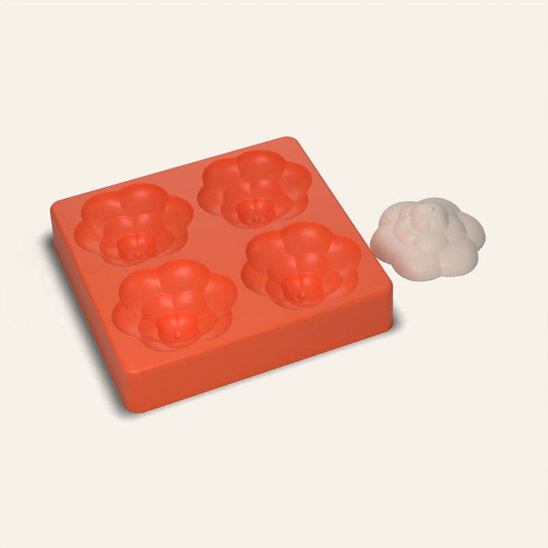 Rosette Soap Mold, 4 Cavity