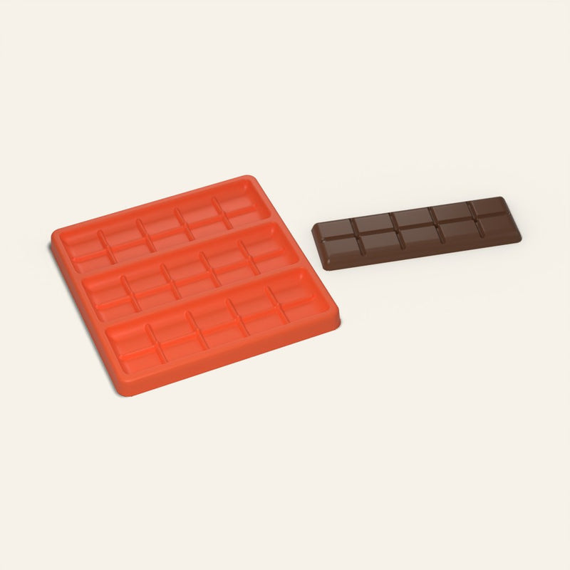 Slim Chocolate Bar Mold, 3 Bars