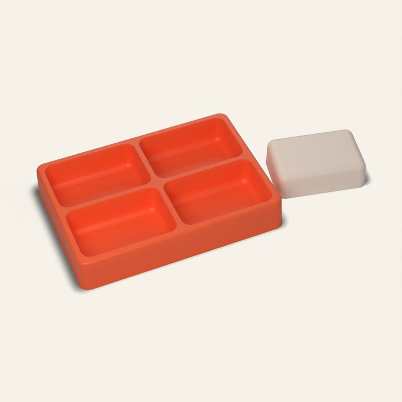 Soap Bar Mold, Rectangle, 4 Cavity