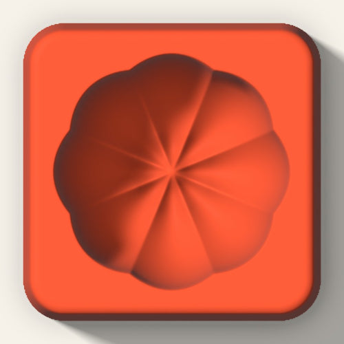 3D Pumpkin Cake Mold, 2 Inch, top view