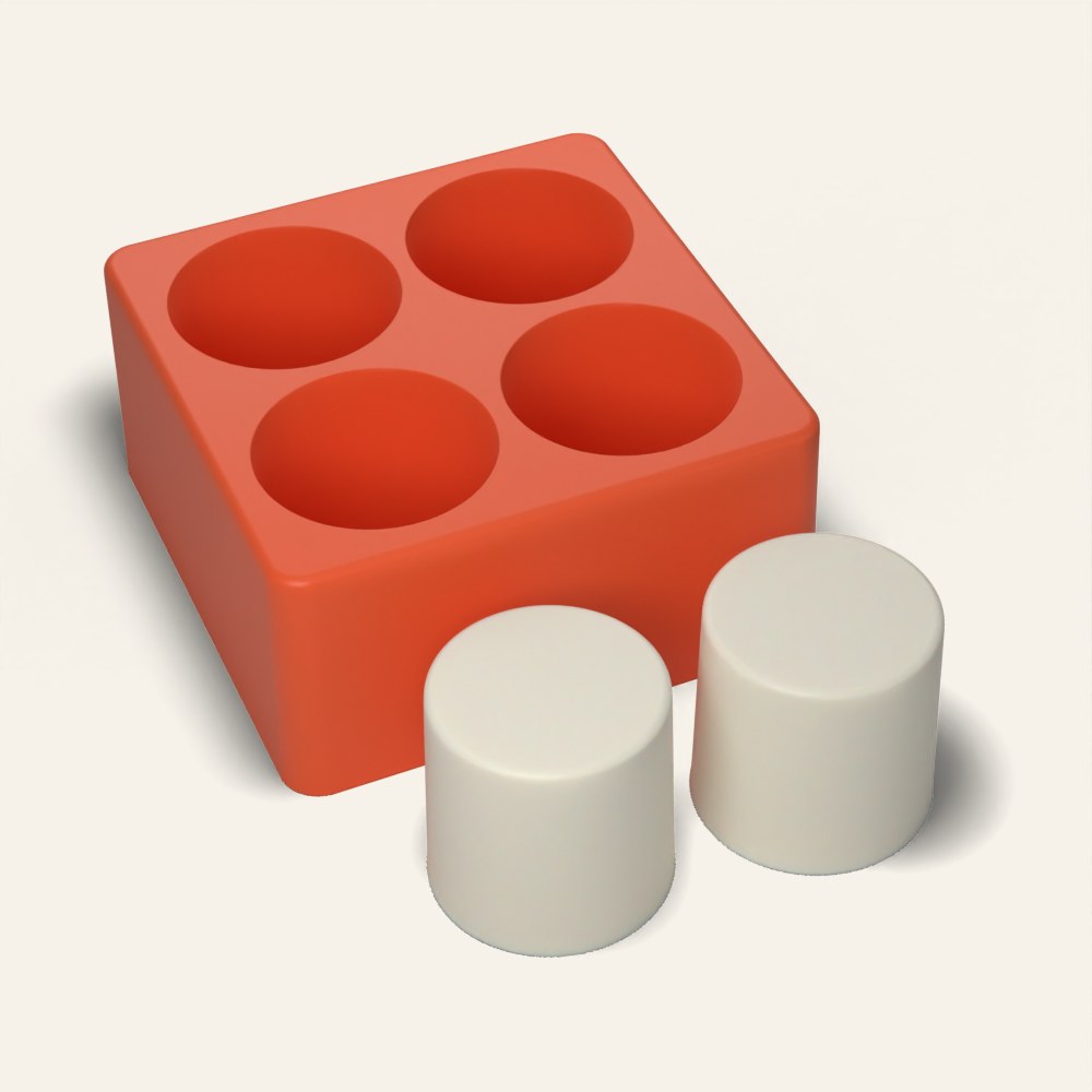 Votive Candle Mold, 2 Inch, 4 Cavity, 3D render